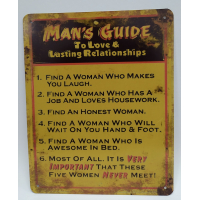Man Cave bordjes 20 x 25 cm